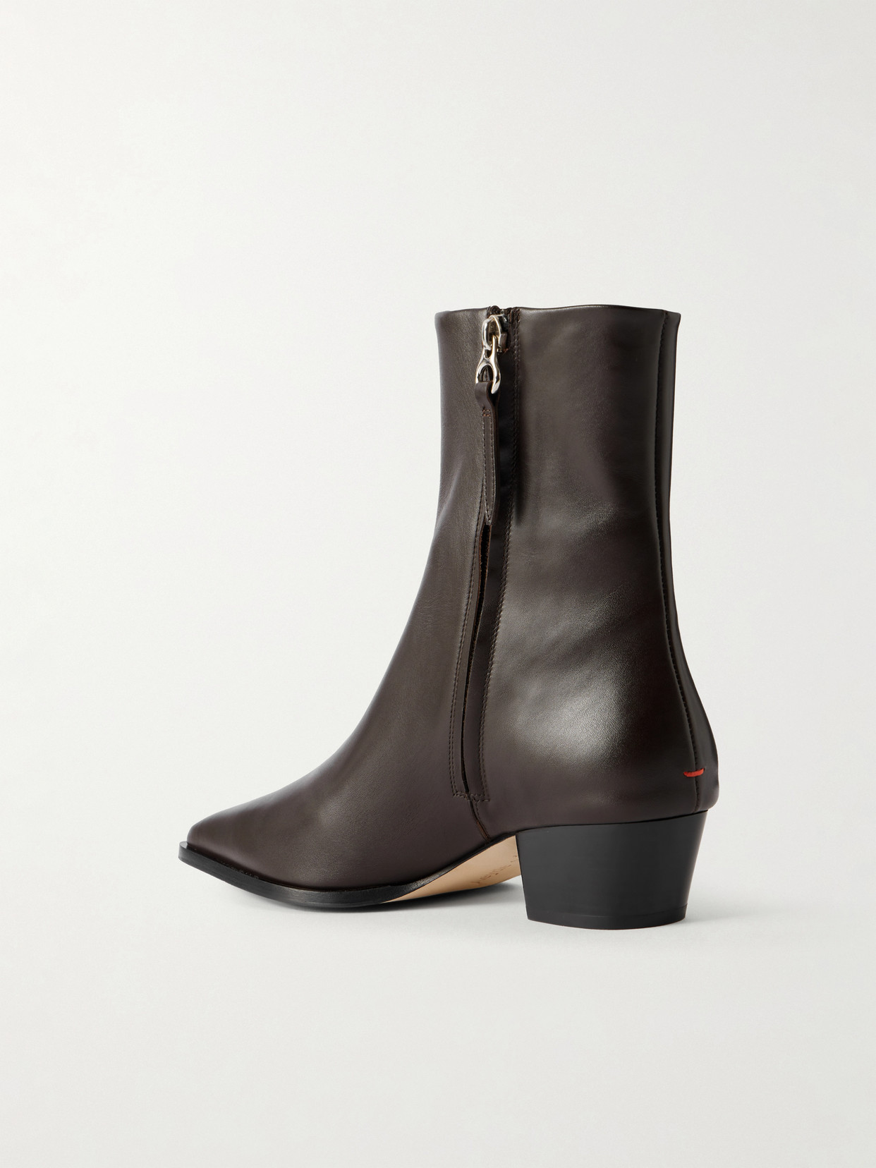 Aeyde Brown Baba Pointed Cowboy Boots In Brown