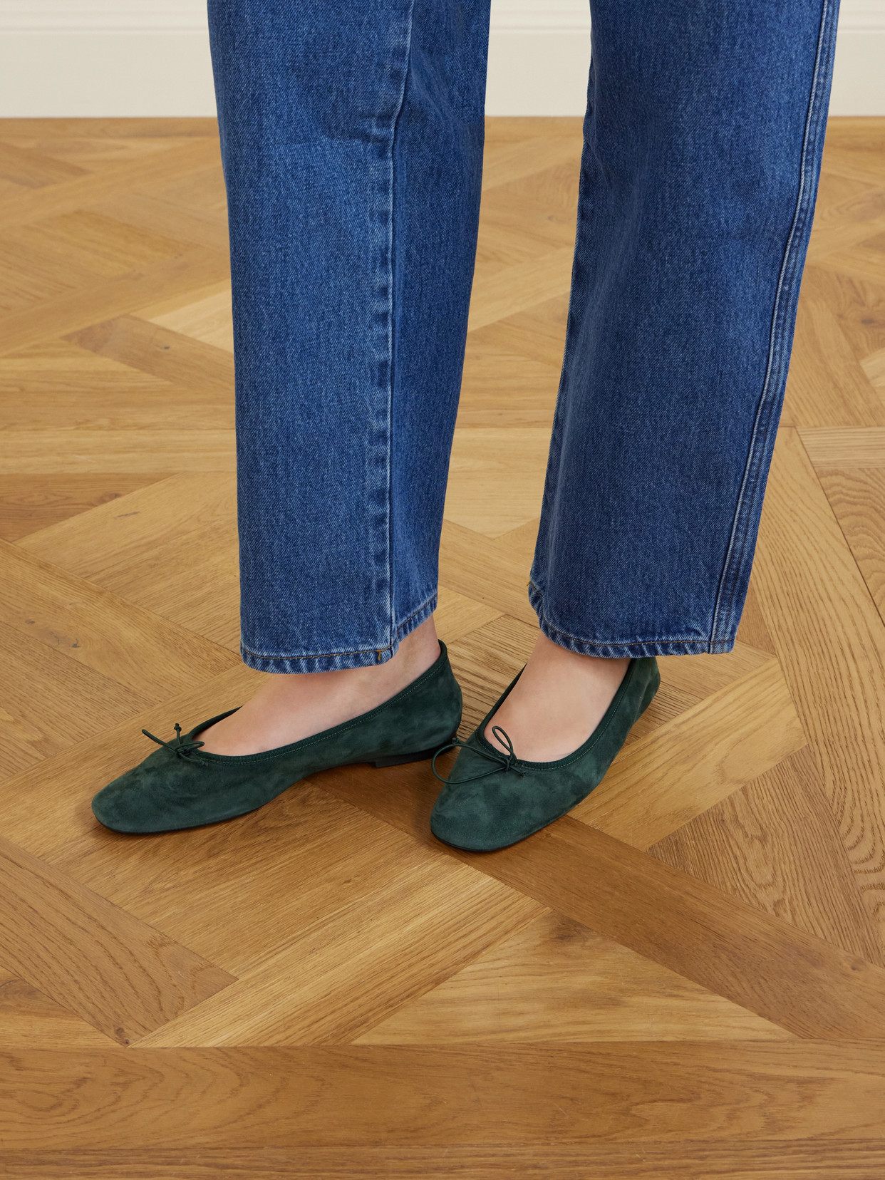 Tiby Bow-Detail Ballet Flats