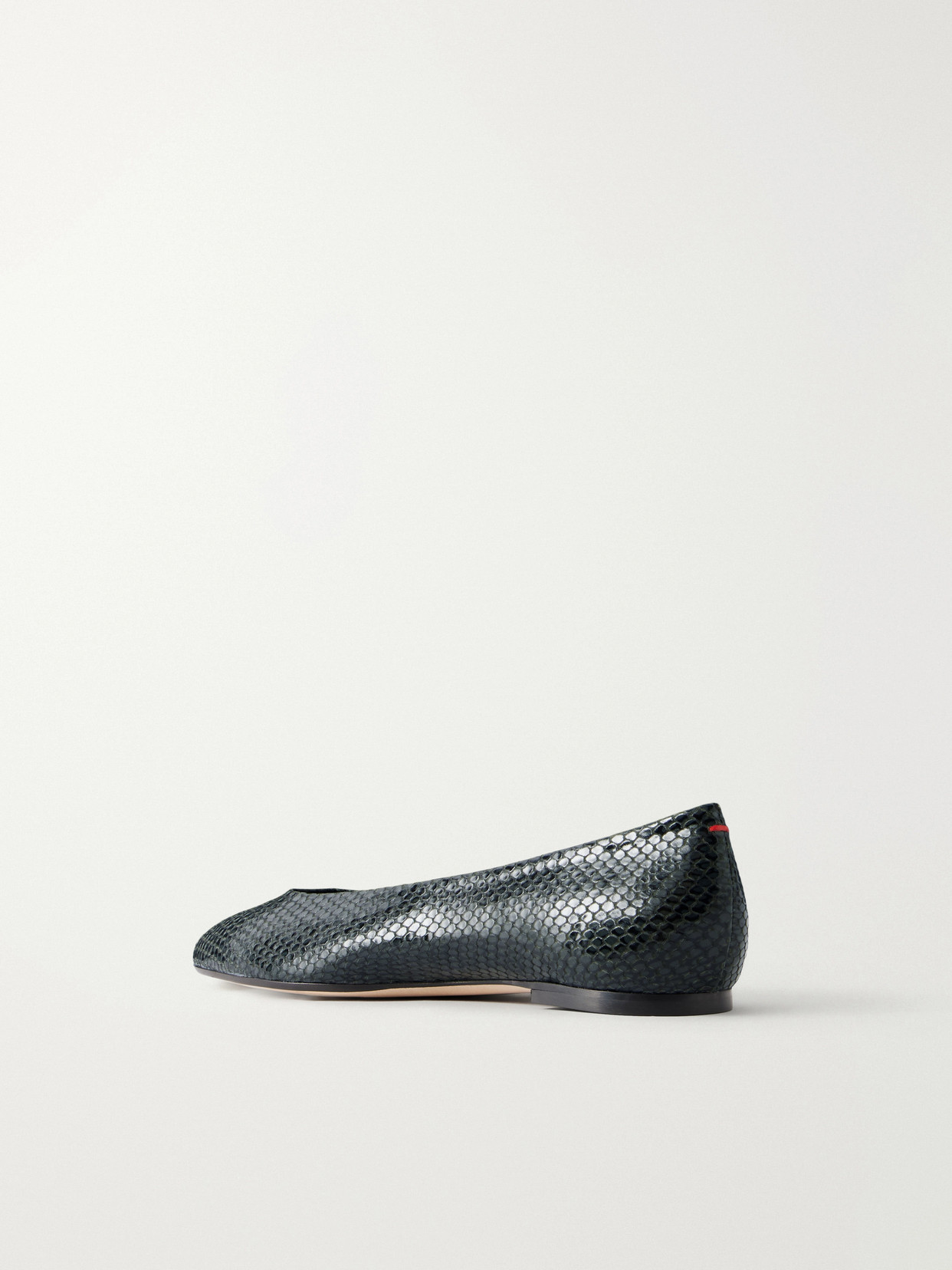 Aeyde Ellie Snake-effect Leather Ballet Flats In Multi