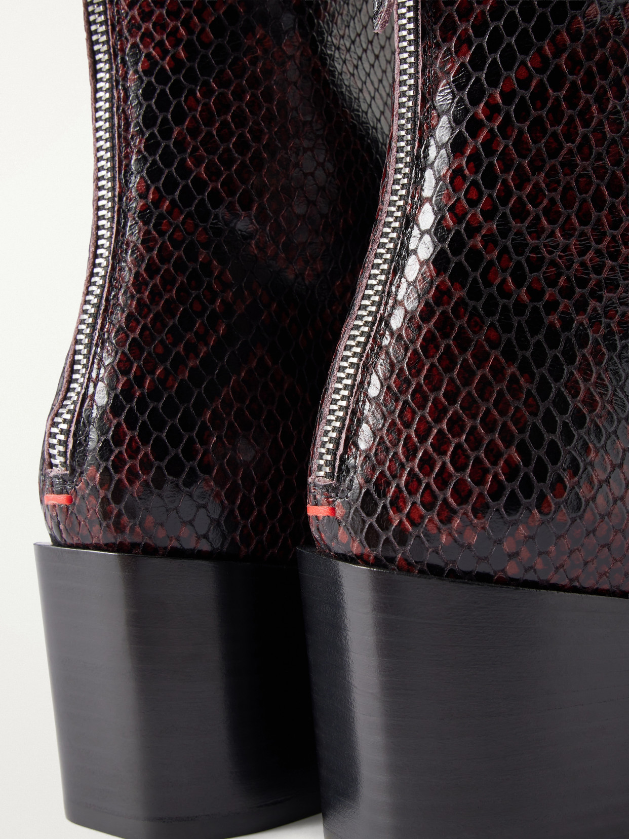 Amina Sneak-Effect Ankle Boots