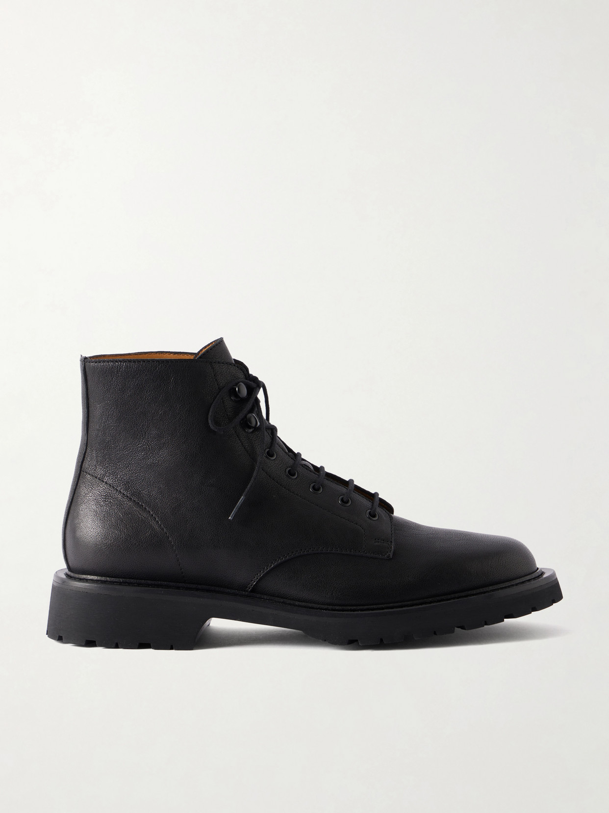 Legres 57 Leather Ankle Boots In Black