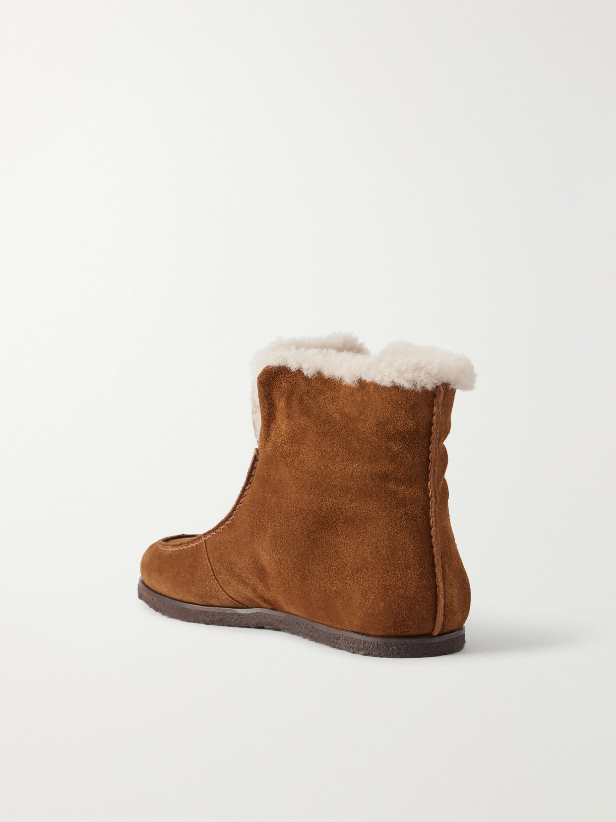52 Shearling-Trimmed Ankle Boots
