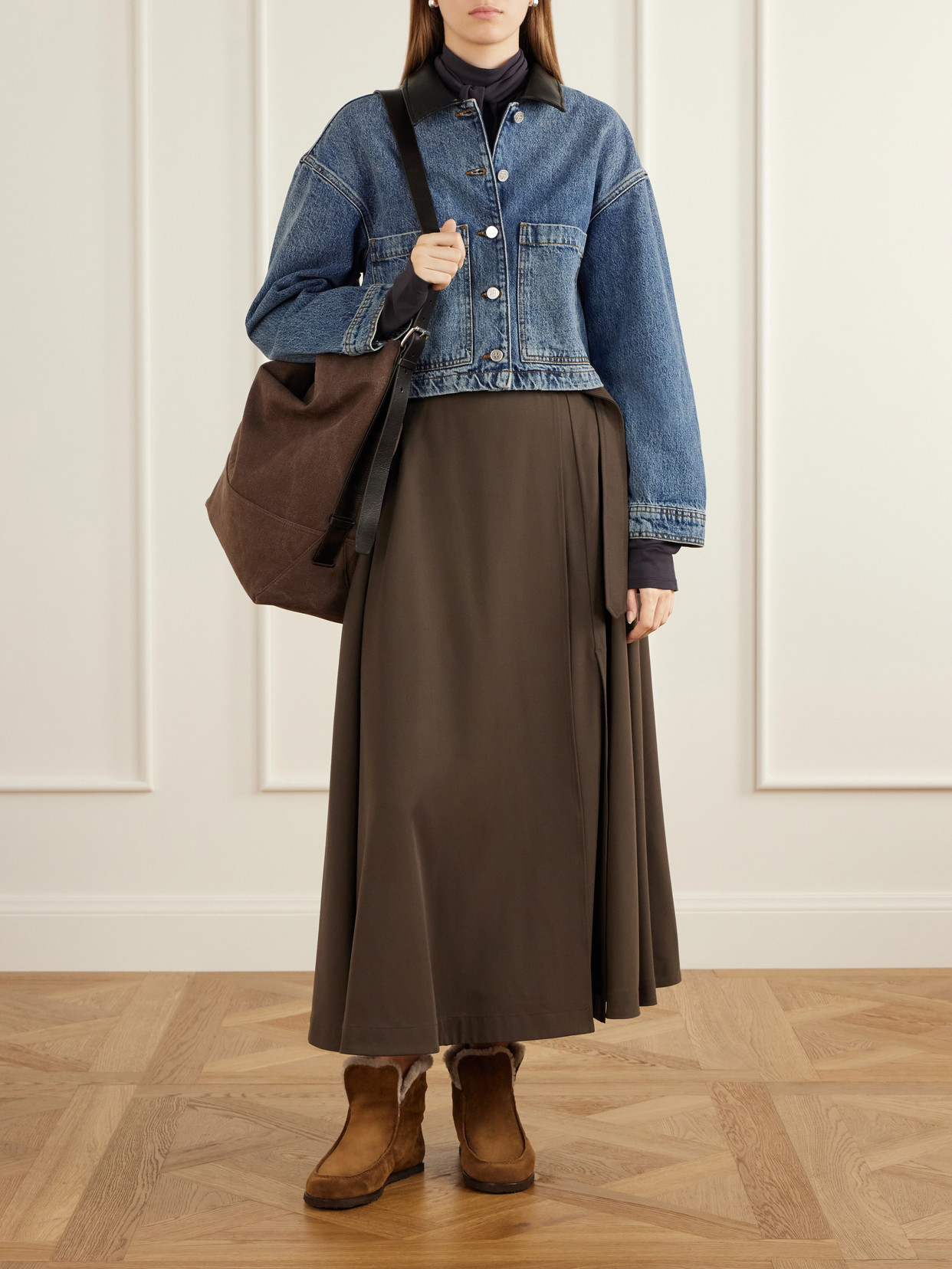 52 Shearling-Trimmed Ankle Boots