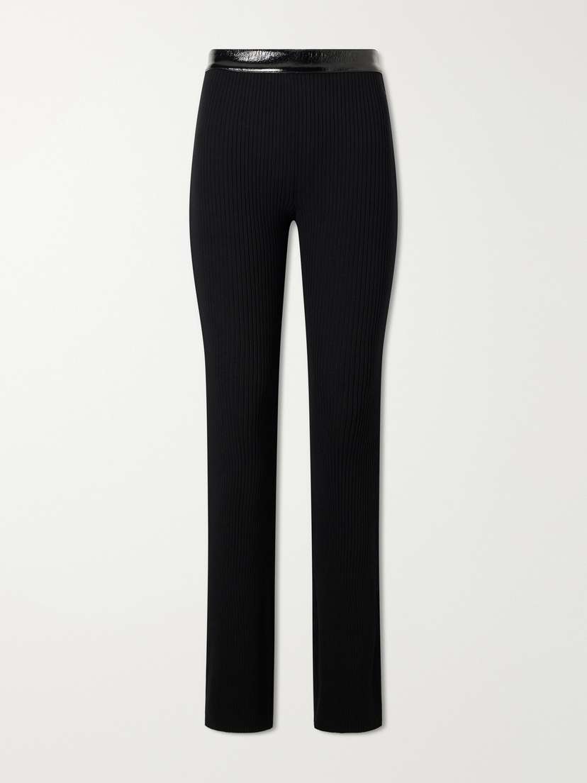 Courreges Ribbed Flared Vinyl Pants | Thumbnail 6 Courreges Ribbed Flared Vinyl Pants | Thumbnail 6