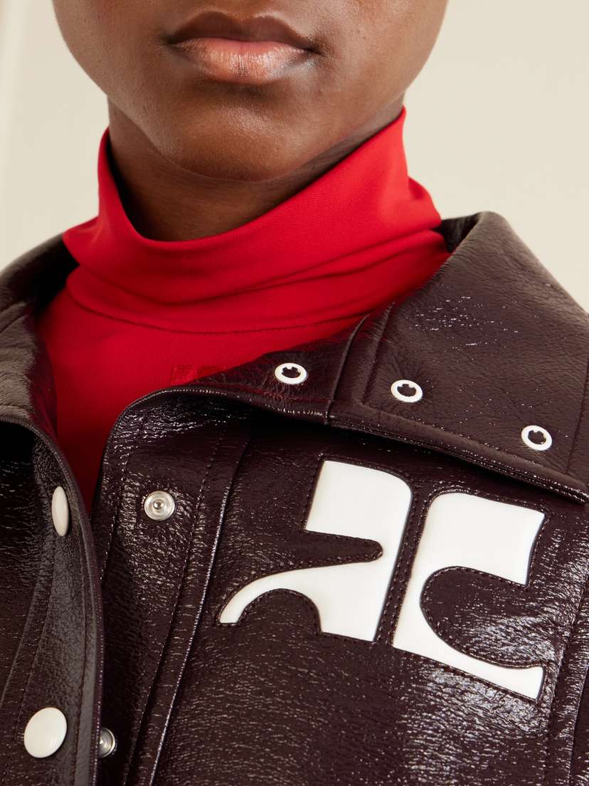 Courreges Reedition Coated Cotton-blend Jacket | Thumbnail 4 Courreges Reedition Coated Cotton-blend Jacket | Thumbnail 4