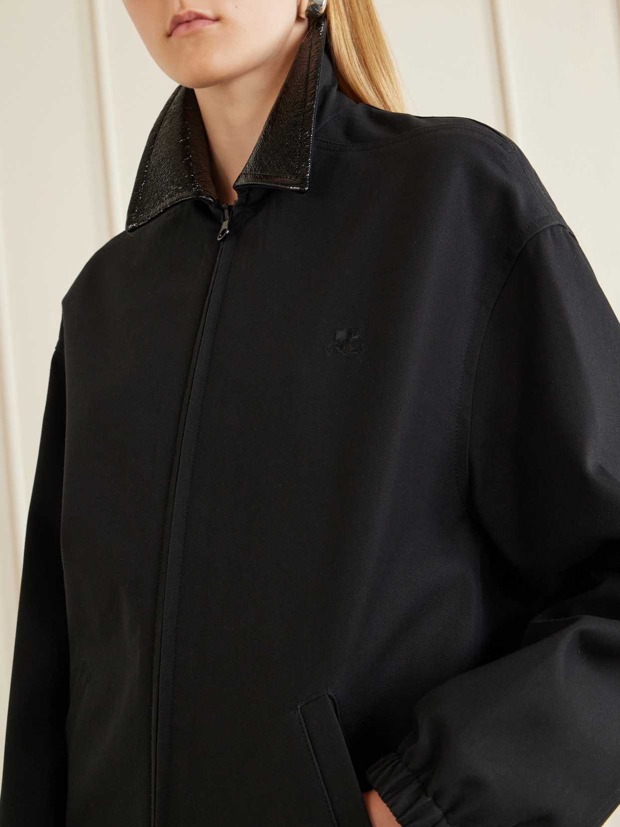 Logo-Embroidered Cotton Canvas Bomber Jacket