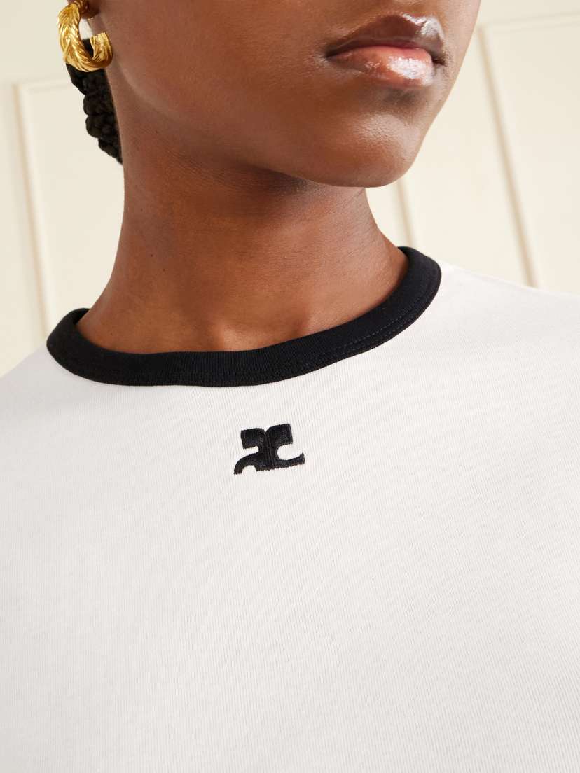 Courreges Cotton-jersey T-shirt | Thumbnail 5