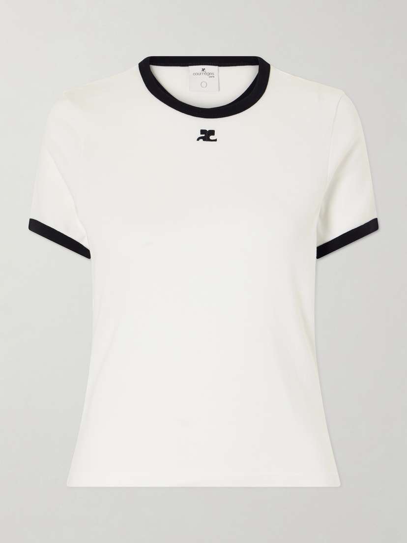 Courreges Cotton-jersey T-shirt