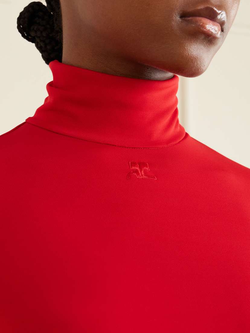 Courreges Jersey Rollneck Top | Thumbnail 5 Courreges Jersey Rollneck Top | Thumbnail 5