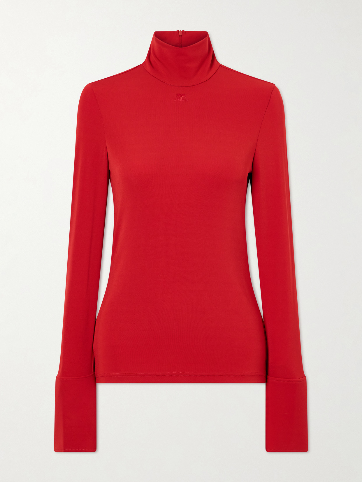 Courrèges Jersey Rollneck Top In Multi