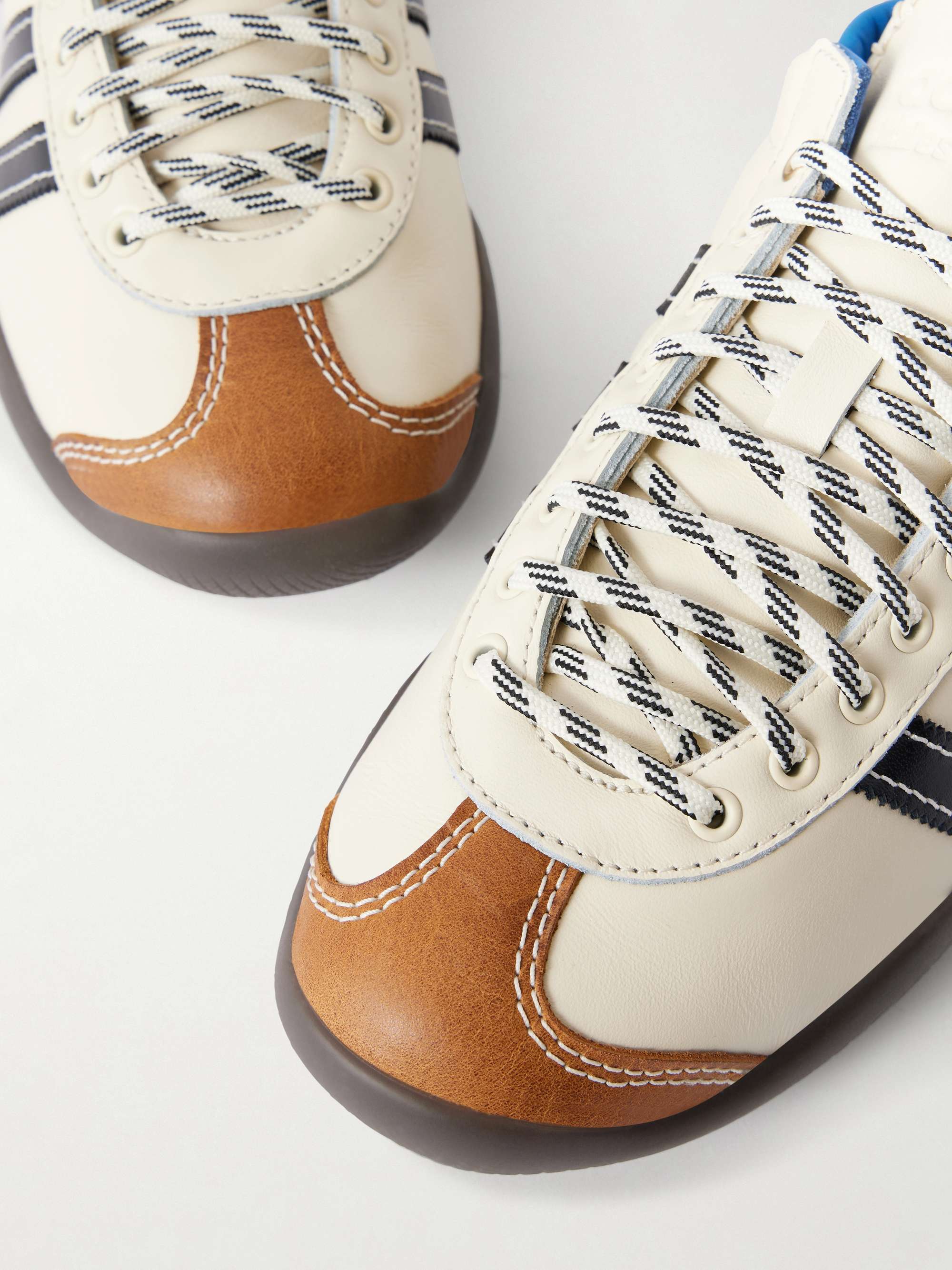 ADIDAS ORIGINALS + Wales Bonner Karintha leather sneakers | NET-A