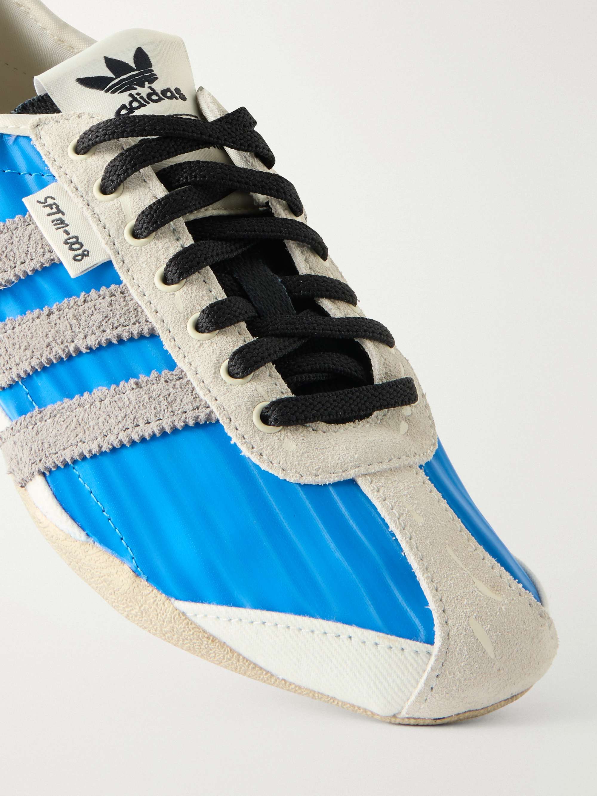 ADIDAS ORIGINALS + Song for the Mute Tokyo W suede-trimmed shell