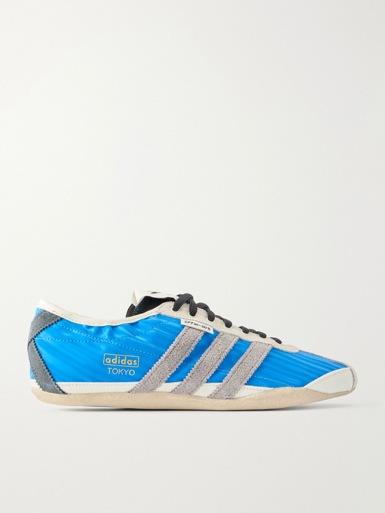 Song for the Mute Tokyo W suede-trimmed shell sneakers