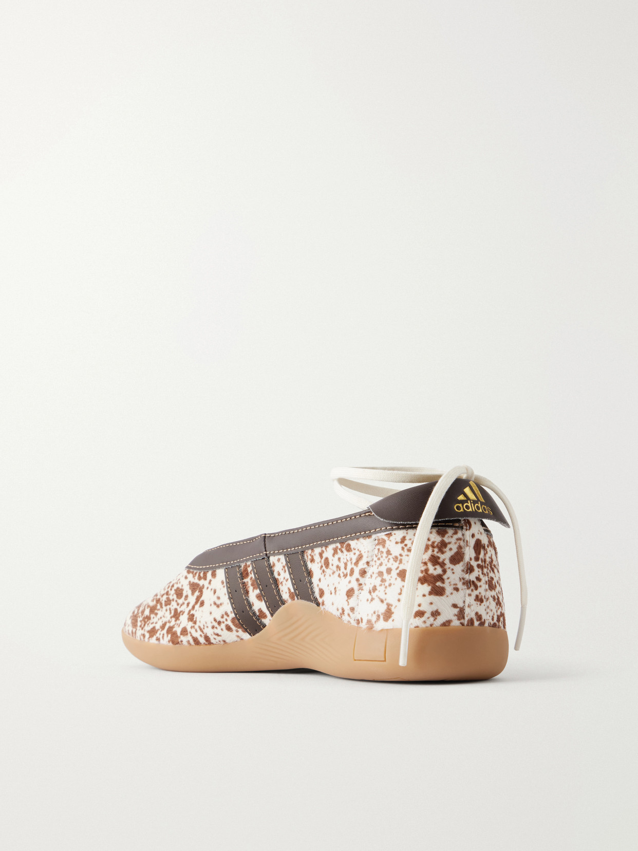 Taekwondo Mei Leather-Trimmed Pony Sneakers