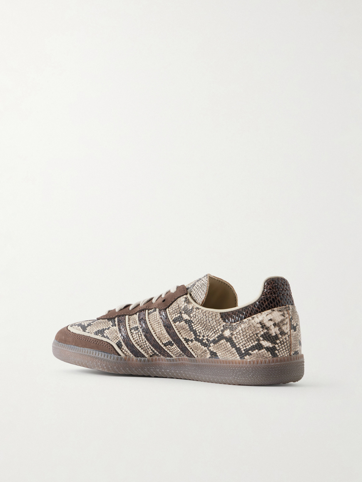 Samba Og Suede-Trimmed Snake-Effect Sneakers