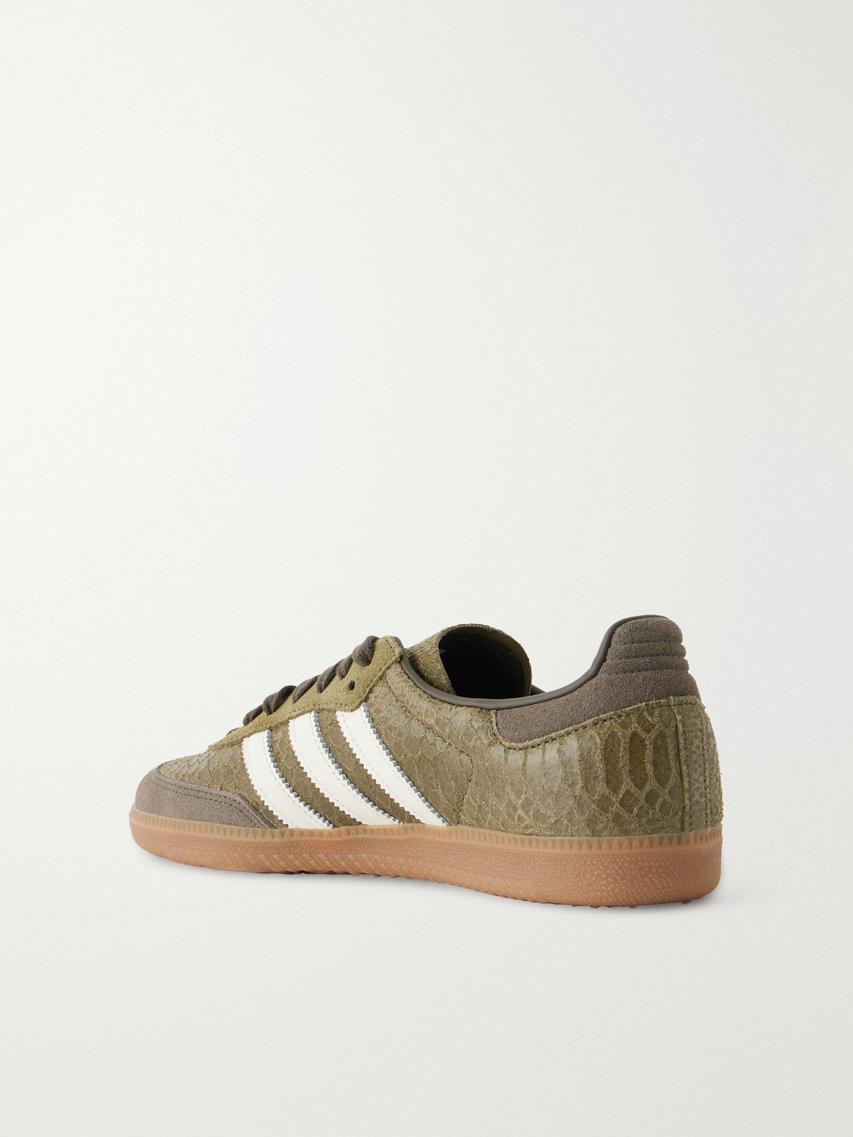 Samba Og Leather-Trimmed Snake-Effect Sneakers