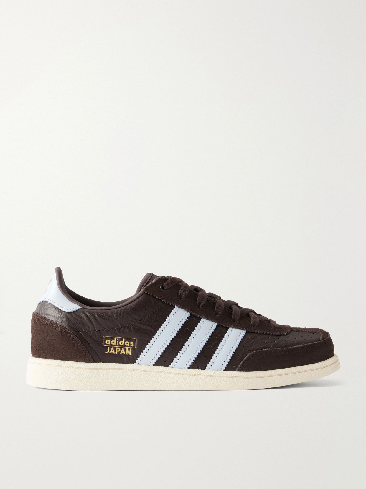 Japan Sq Suede Trimmed Leather Sneakers