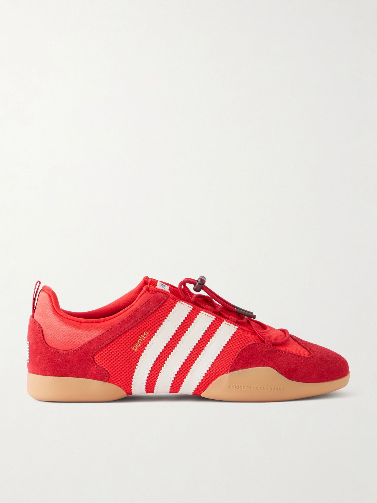 Plus Bad Bunny Flamboyan Suede Trimmed Mesh Sneakers
