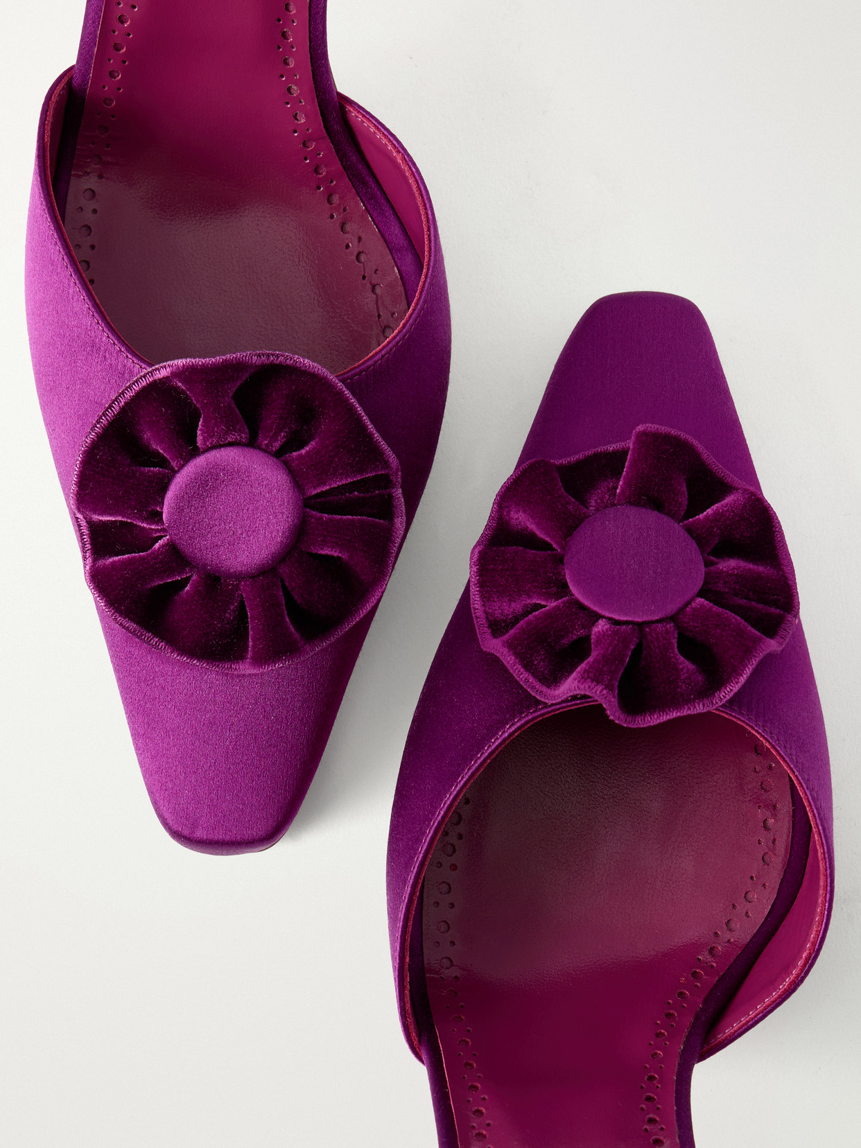 Caulosli 90 Velvet-Trimmed Slingback