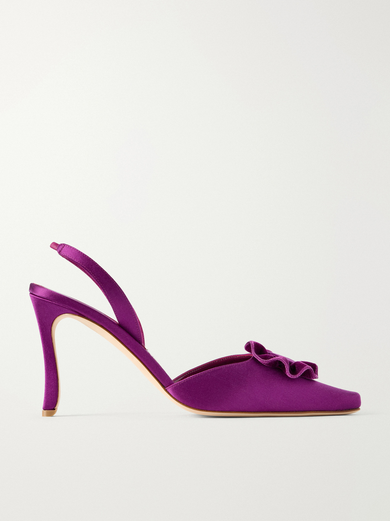 Caulosli 90 Velvet-Trimmed Slingback