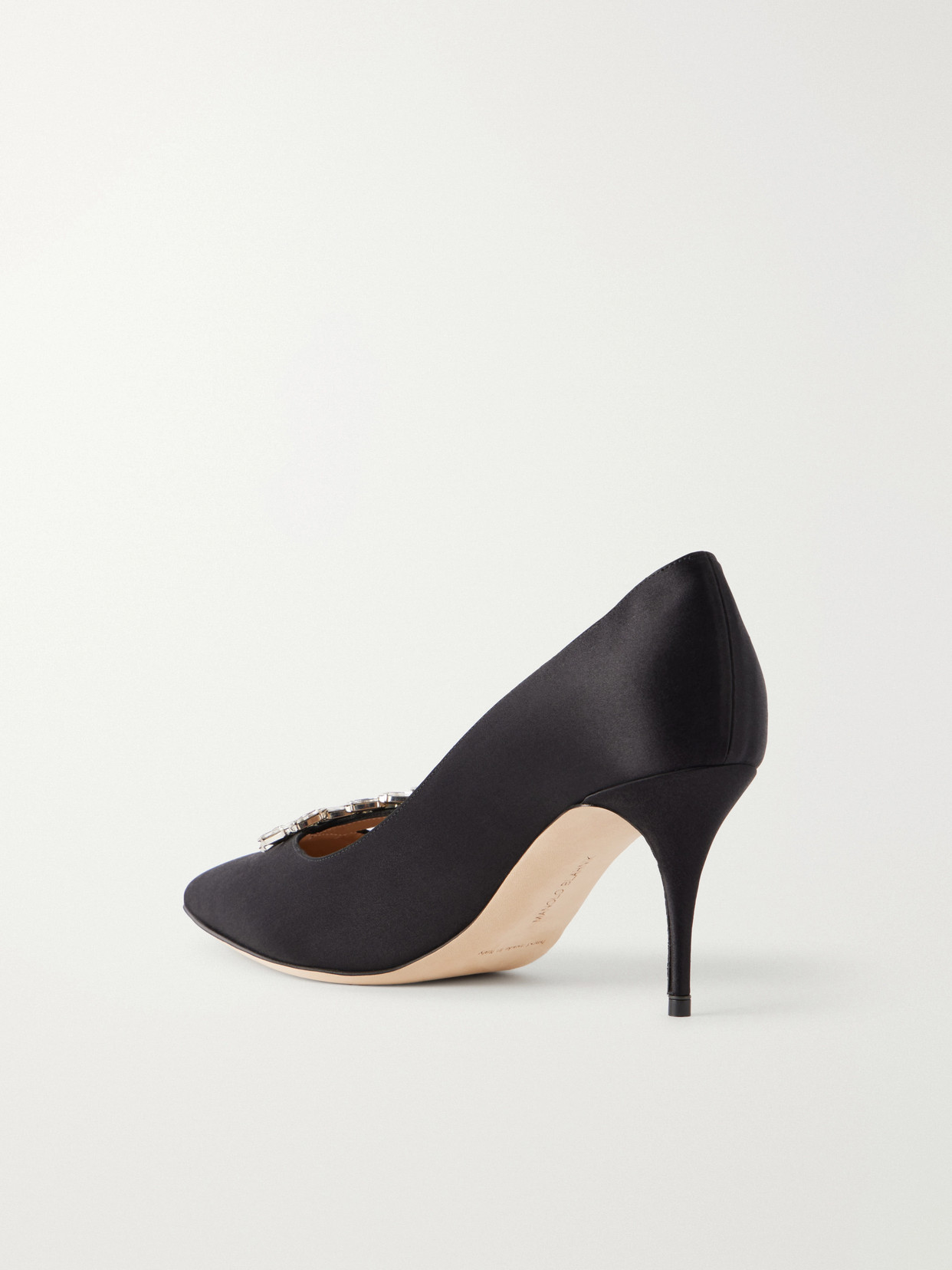 Nadira 70 Crystal-Embellished Pumps
