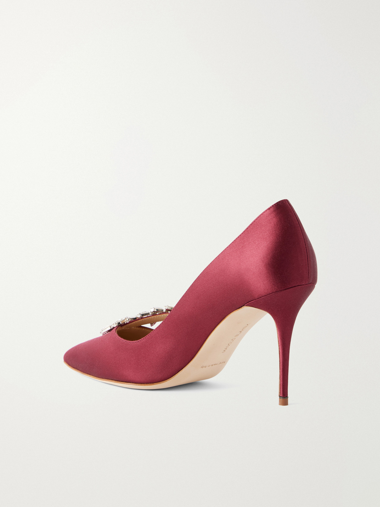 Nadira 90 Crystal-Embellished Pumps
