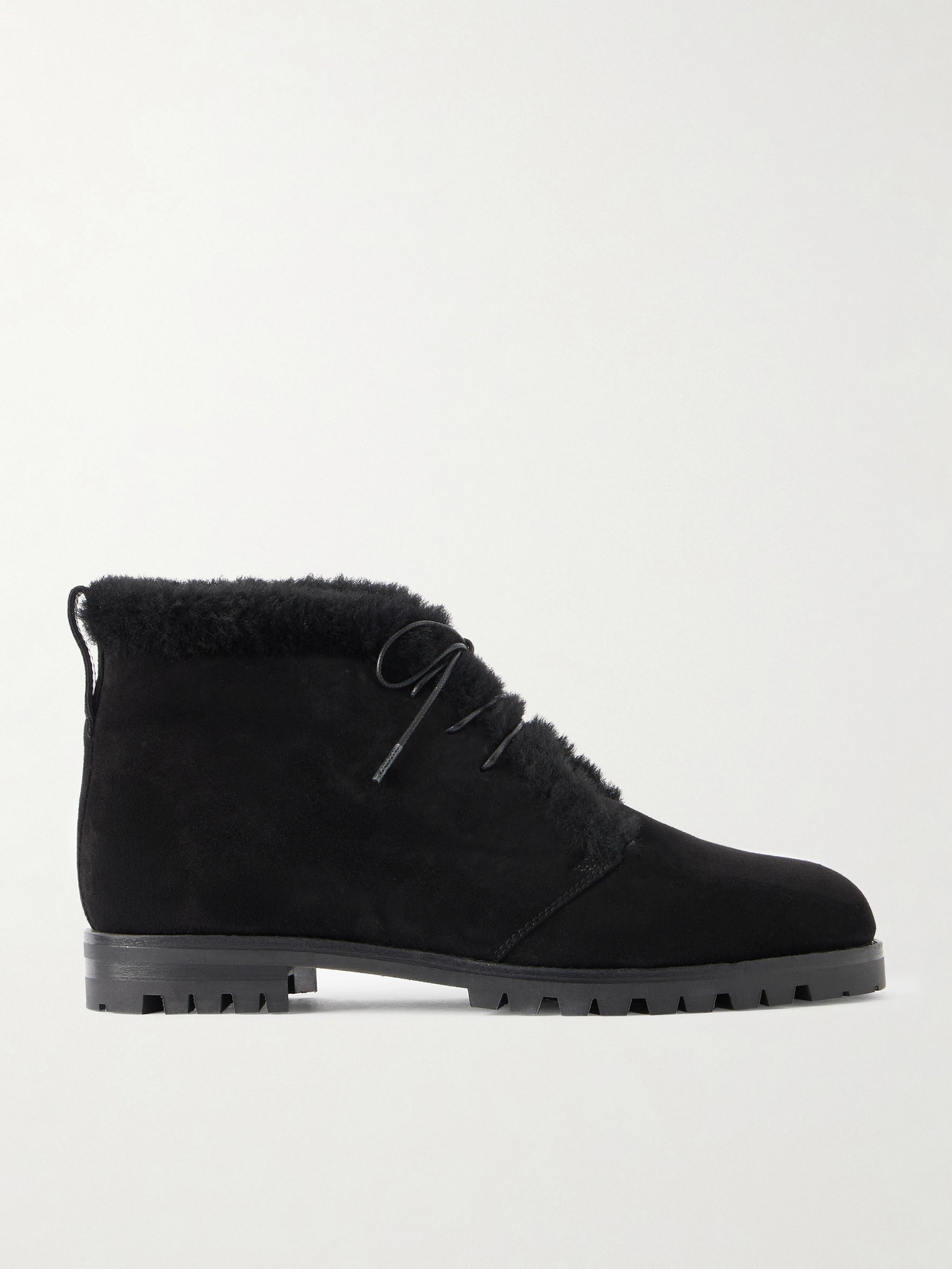 Mircus 10 Shearling-Trimmed Ankle Boots