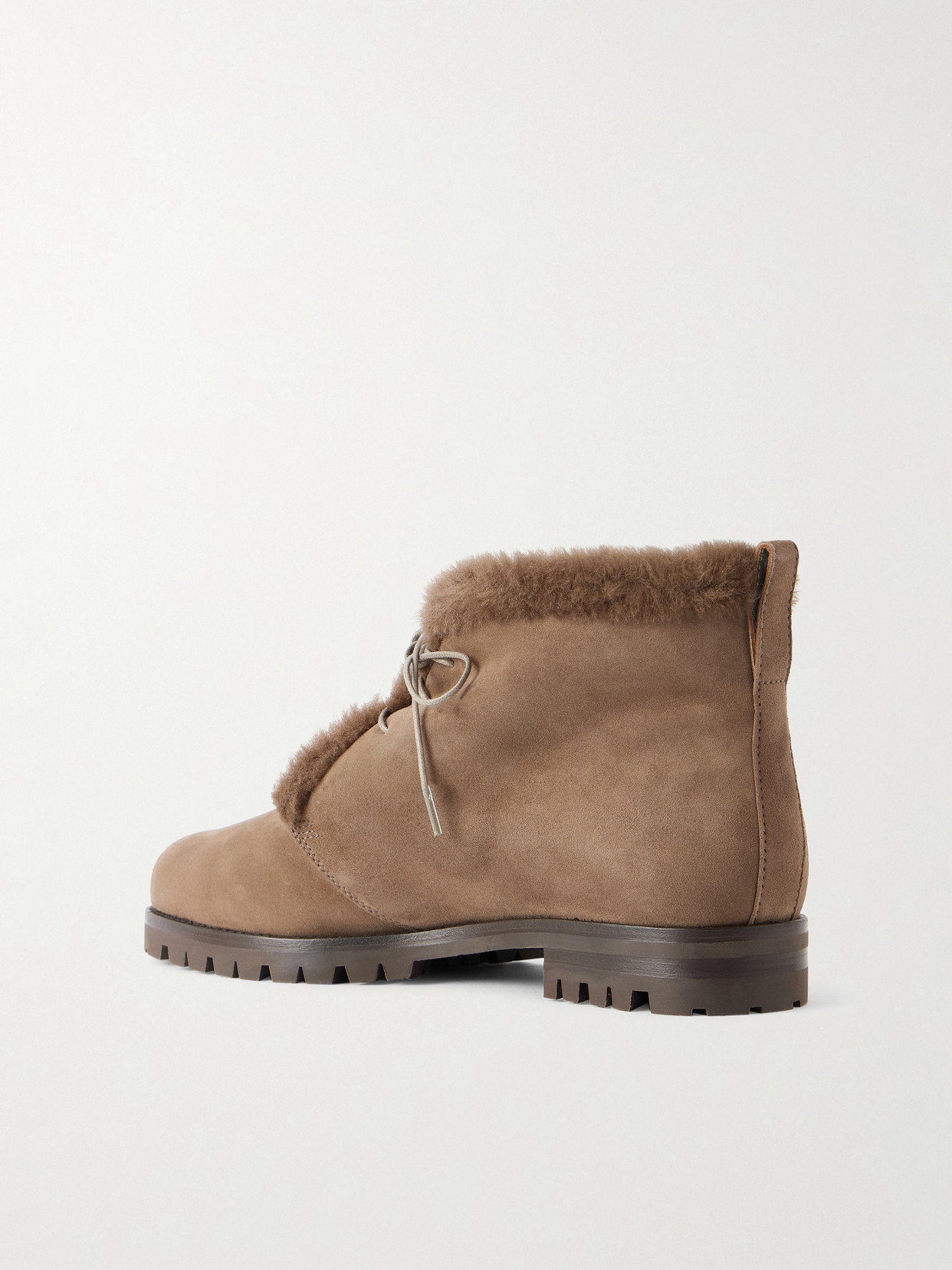 Mircus 10 Shearling-Trimmed Ankle Boots
