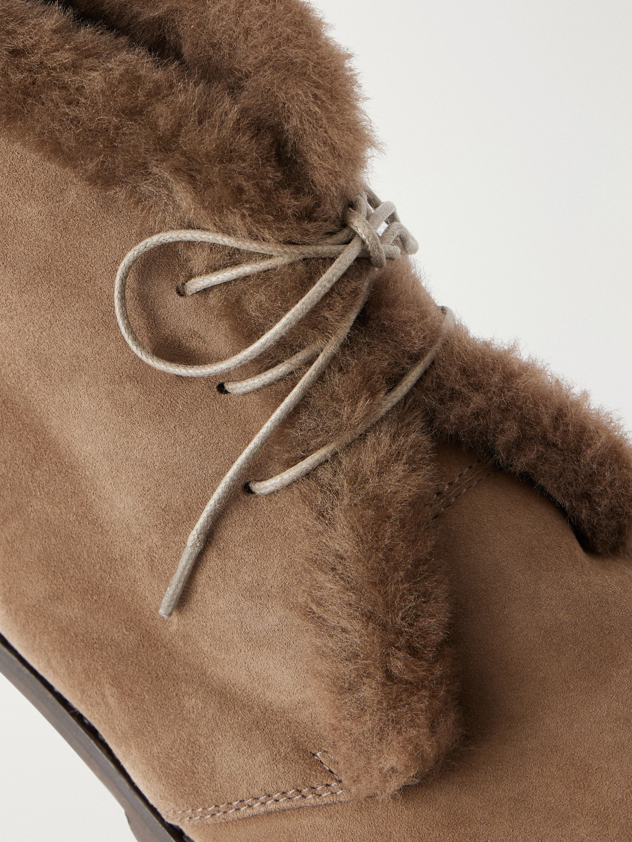 Mircus 10 Shearling-Trimmed Ankle Boots