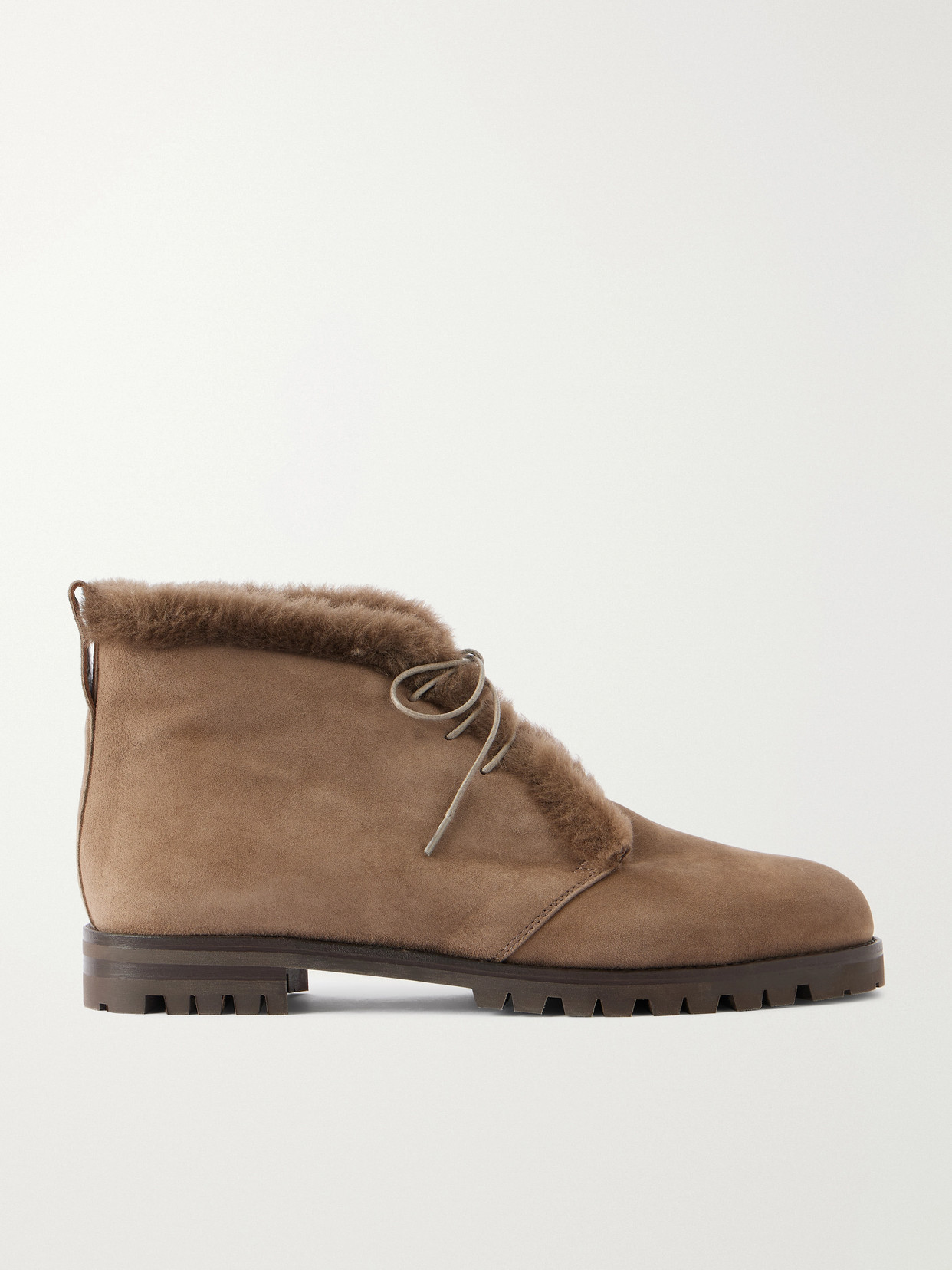 Mircus 10 Shearling-Trimmed Ankle Boots