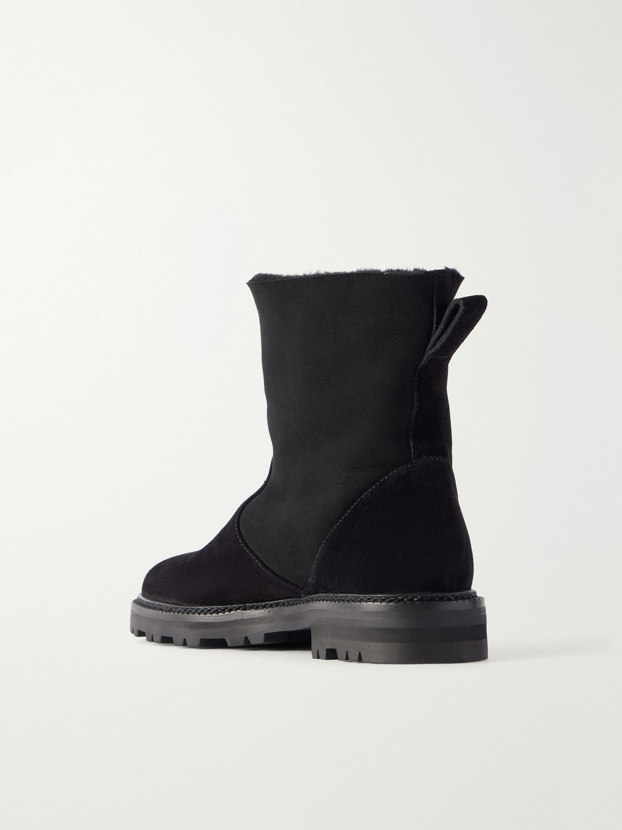 Tomosa 10 Shearling-Trimmed Ankle Boots
