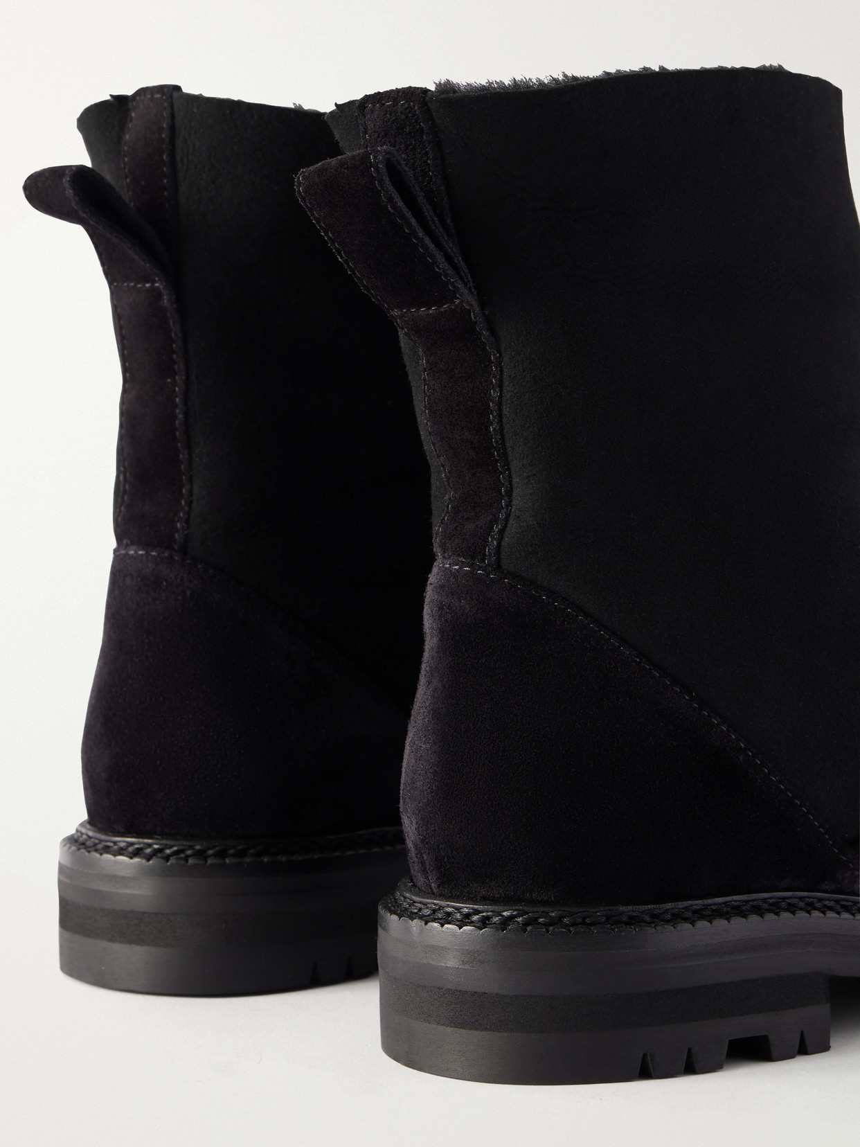 Tomosa 10 Shearling-Trimmed Ankle Boots