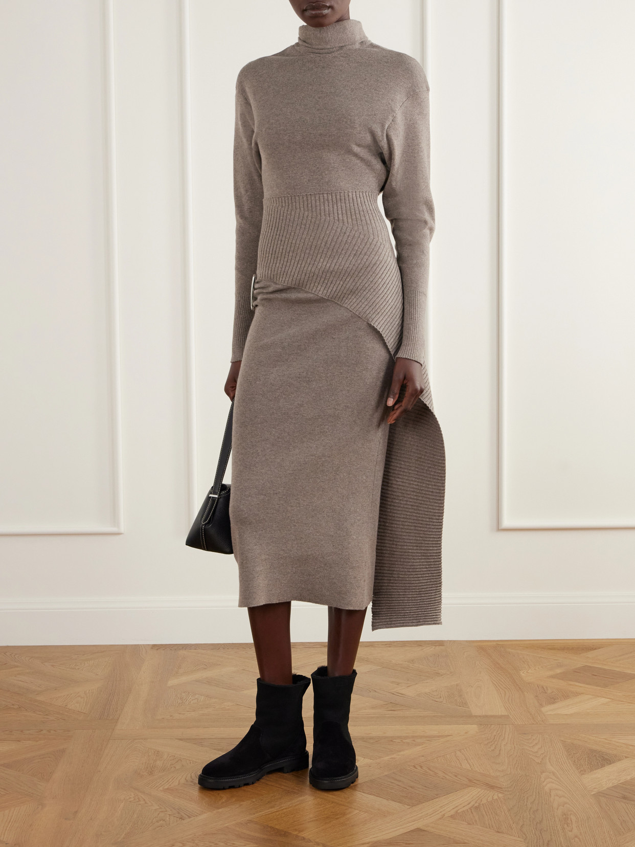 Tomosa 10 Shearling-Trimmed Ankle Boots