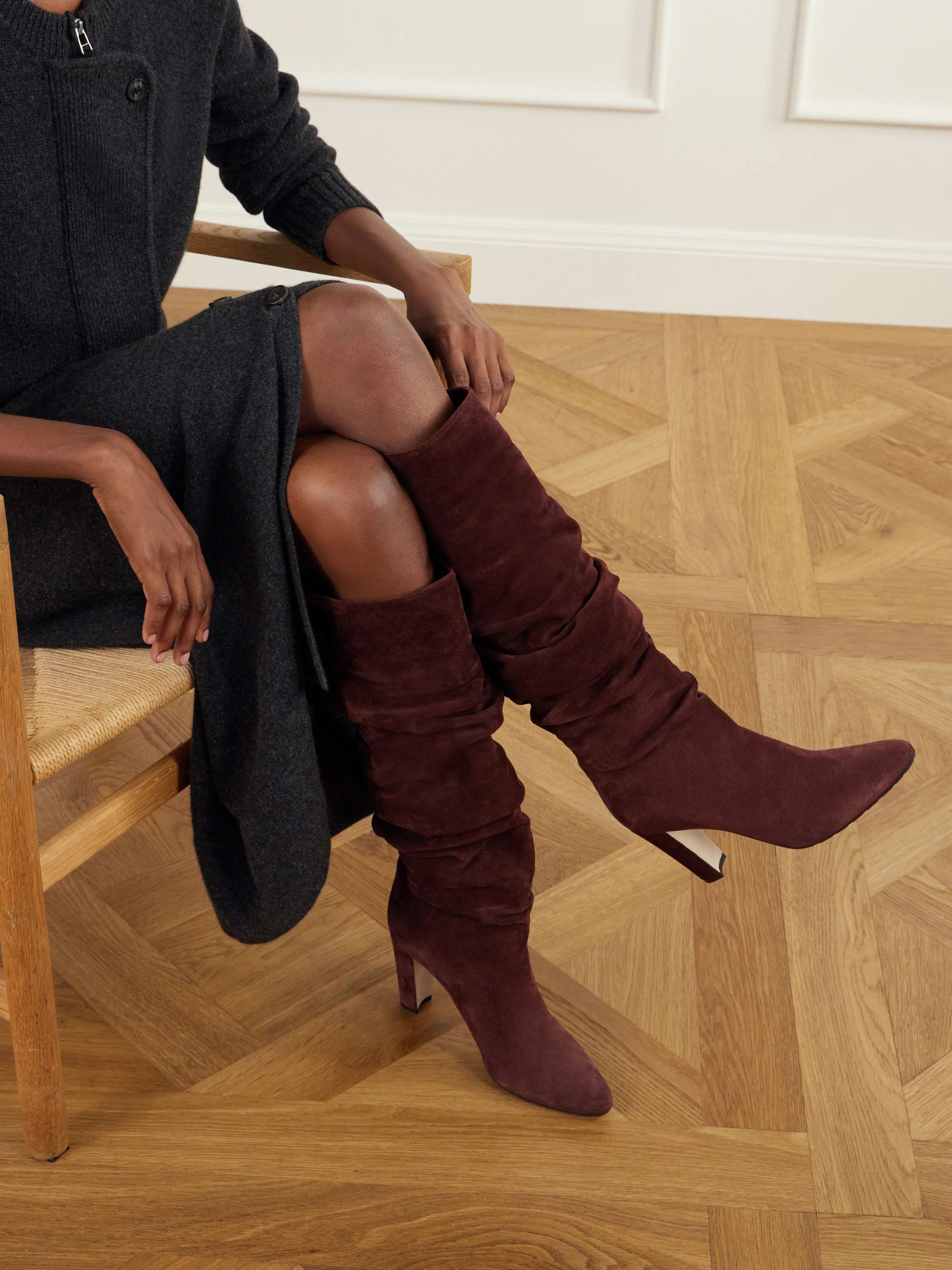 MANOLO BLAHNIK Calassohi 90 suede knee boots