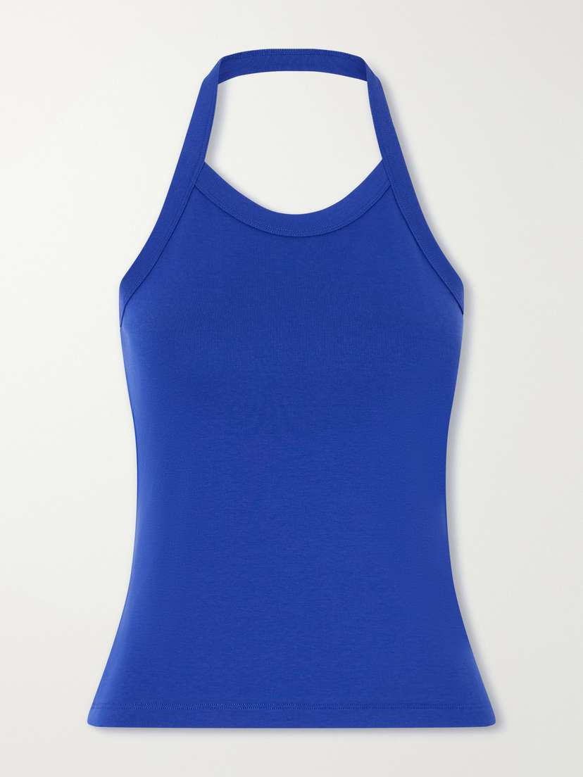 FLORE FLORE Angie Halterneck Organic Cotton-jersey Tank