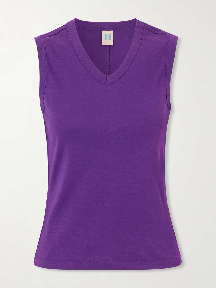 FLORE FLORE Jill Organic Cotton-jersey Tank