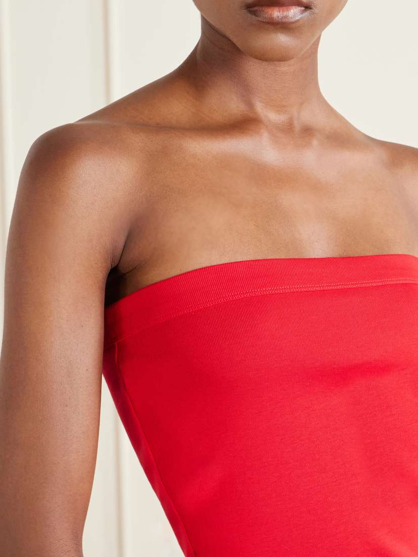 FLORE FLORE Bes Strapless Organic Cotton-jersey Top | Thumbnail 5 FLORE FLORE Bes Strapless Organic Cotton-jersey Top | Thumbnail 5