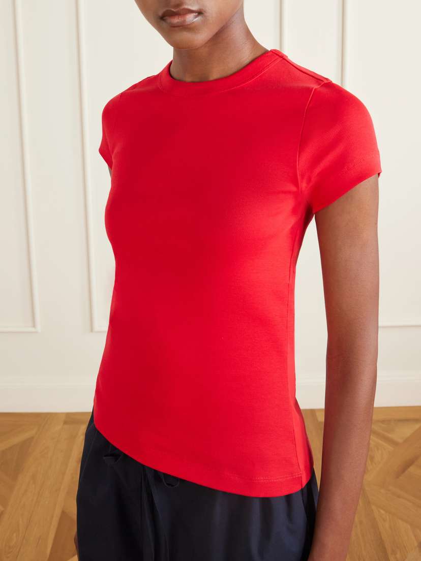FLORE FLORE Car Baby Tee Ribbed Organic Cotton-jersey T-shirt | Thumbnail 3 FLORE FLORE Car Baby Tee Ribbed Organic Cotton-jersey T-shirt | Thumbnail 3
