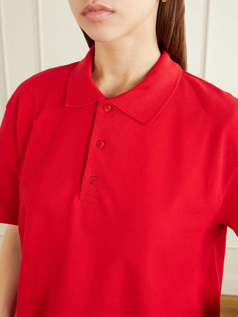 FLORE FLORE Julie Organic Cotton-piqué Polo Shirt | Thumbnail 5 FLORE FLORE Julie Organic Cotton-piqué Polo Shirt | Thumbnail 5