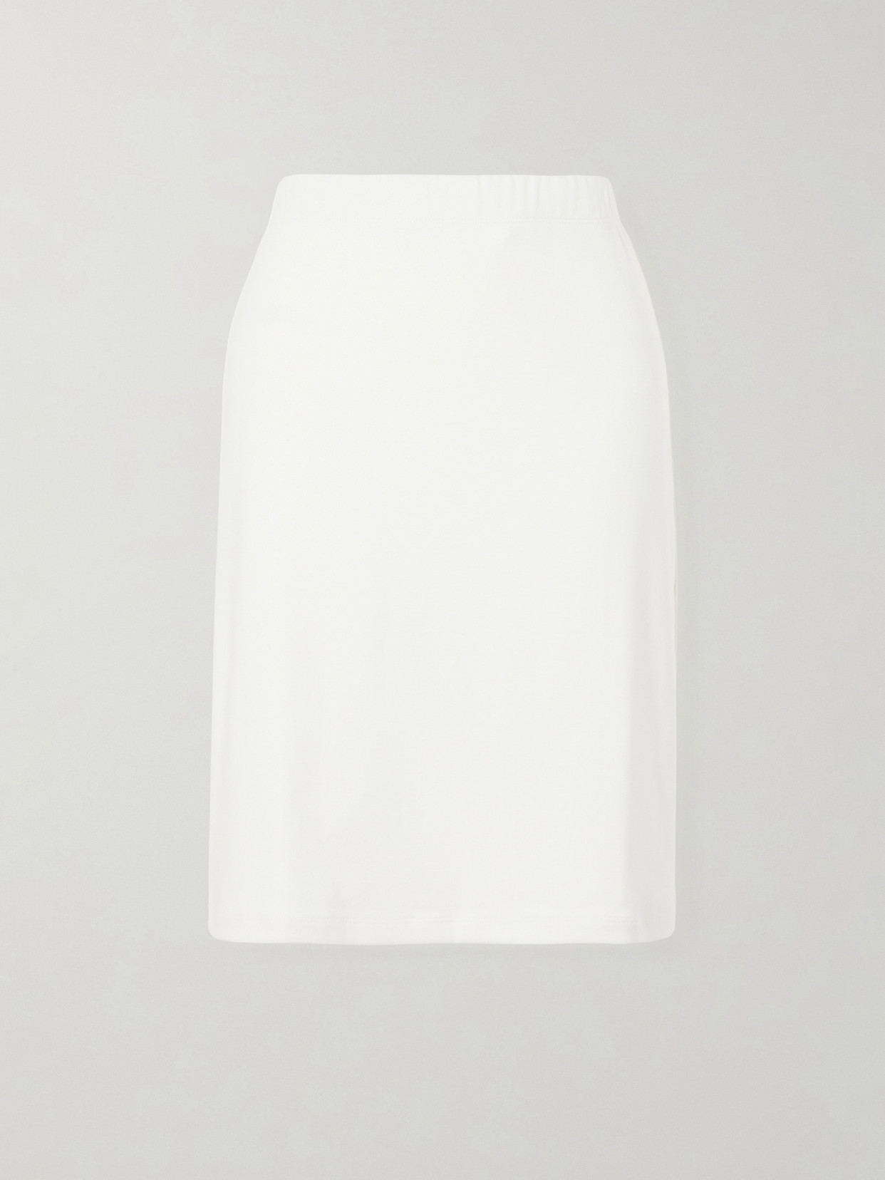 Flore Flore Marie Organic Cotton-jersey Midi Skirt In White