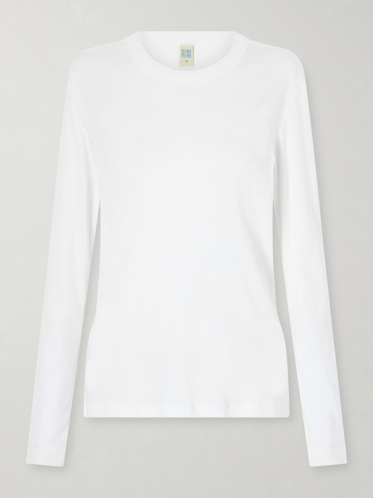Flore Flore Sophie Organic Cotton-jersey T-shirt In White