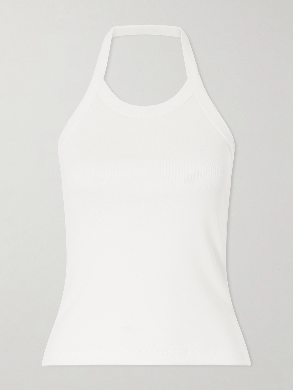 FLORE FLORE - Angie Organic Cotton-jersey Halterneck Tank - White