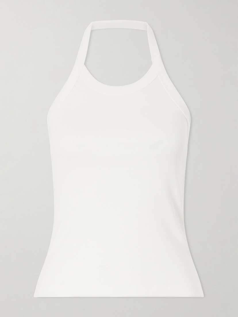 FLORE FLORE Angie Organic Cotton-jersey Halterneck Tank