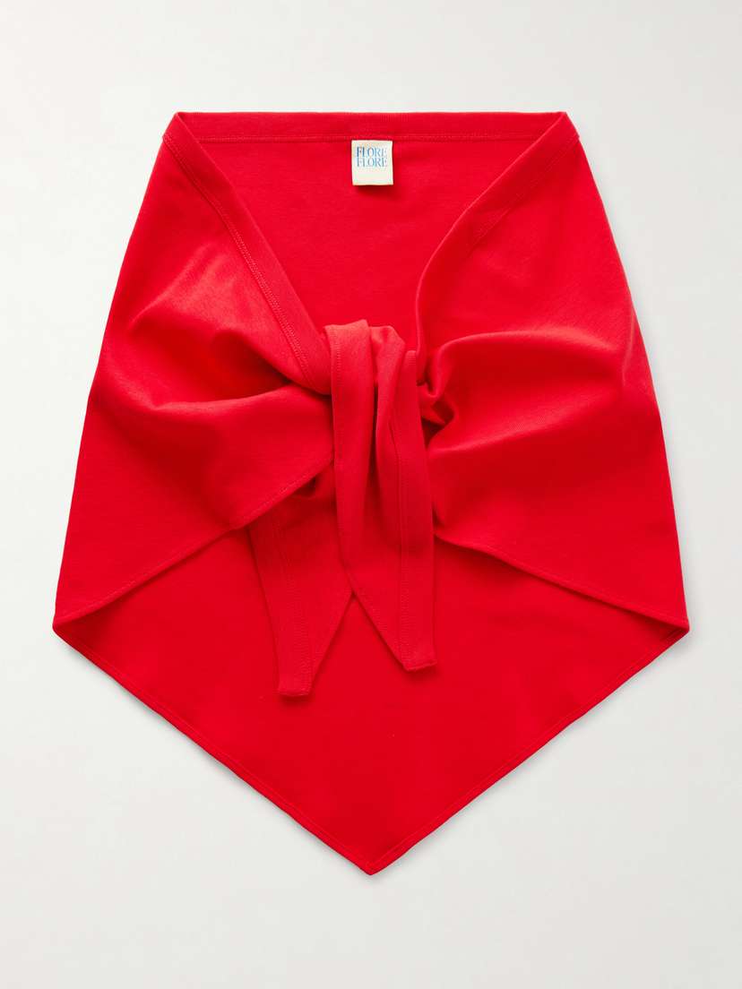 FLORE FLORE Frayed Organic Cotton Scarf