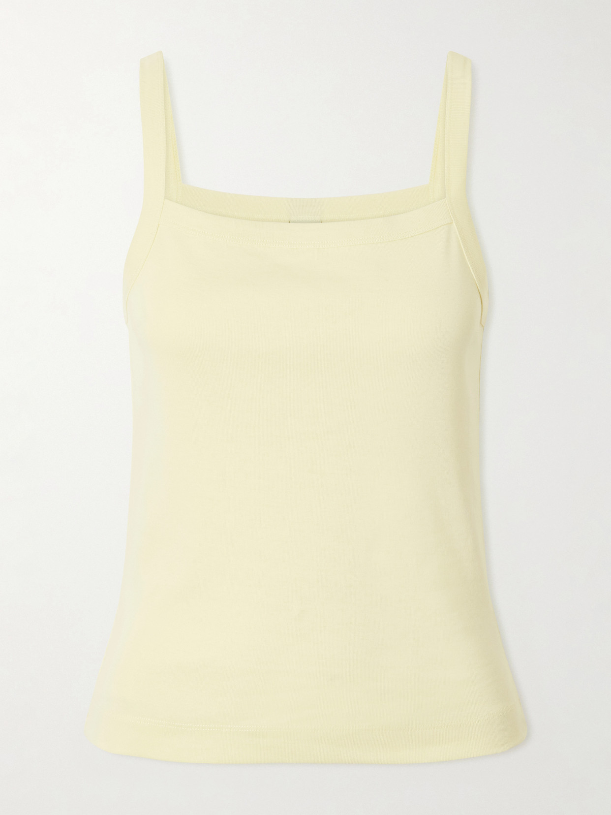 Flore Flore May Organic Cotton-jersey Tank In Neutral