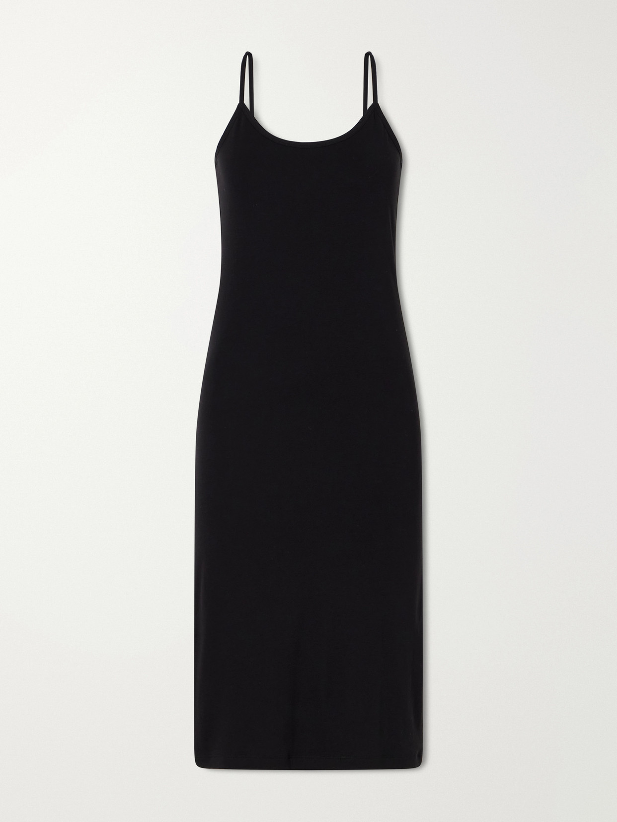 Flore Flore Bibi Organic Cotton-jersey Midi Dress In Black