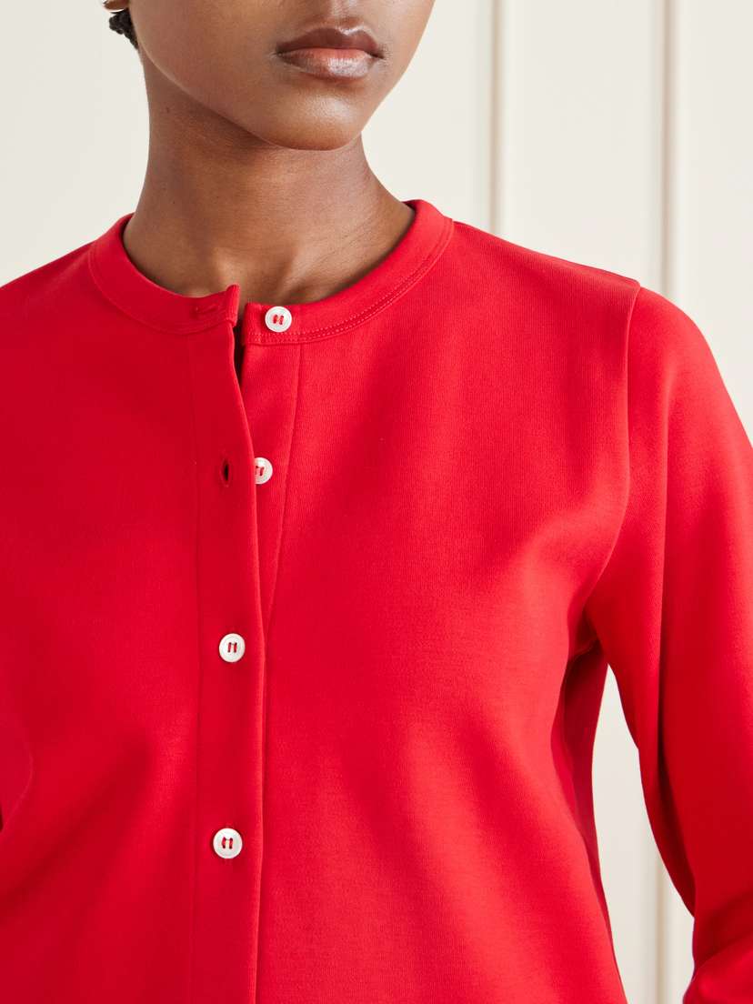 FLORE FLORE Poppy Organic Cotton-jersey Cardigan | Thumbnail 5 FLORE FLORE Poppy Organic Cotton-jersey Cardigan | Thumbnail 5