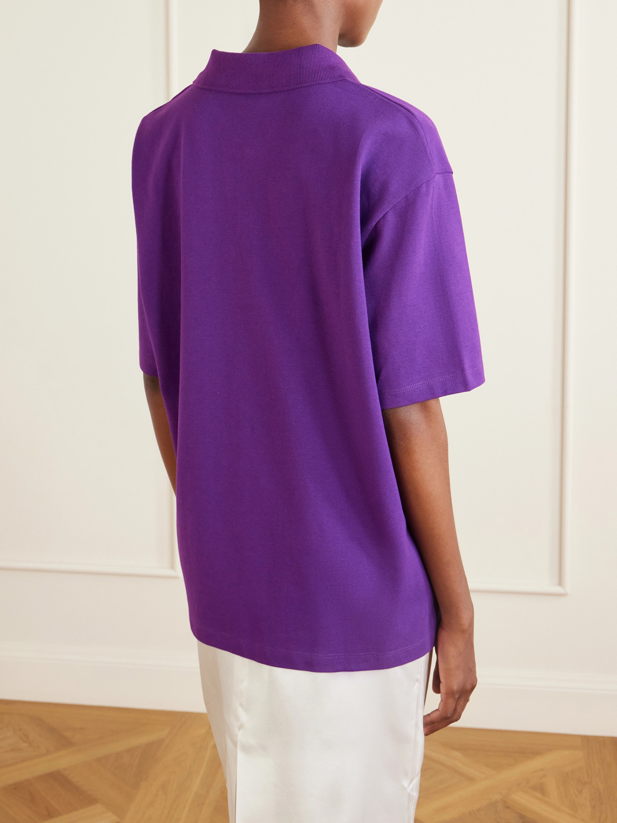 Julie Organic Cotton-Piqué Polo
