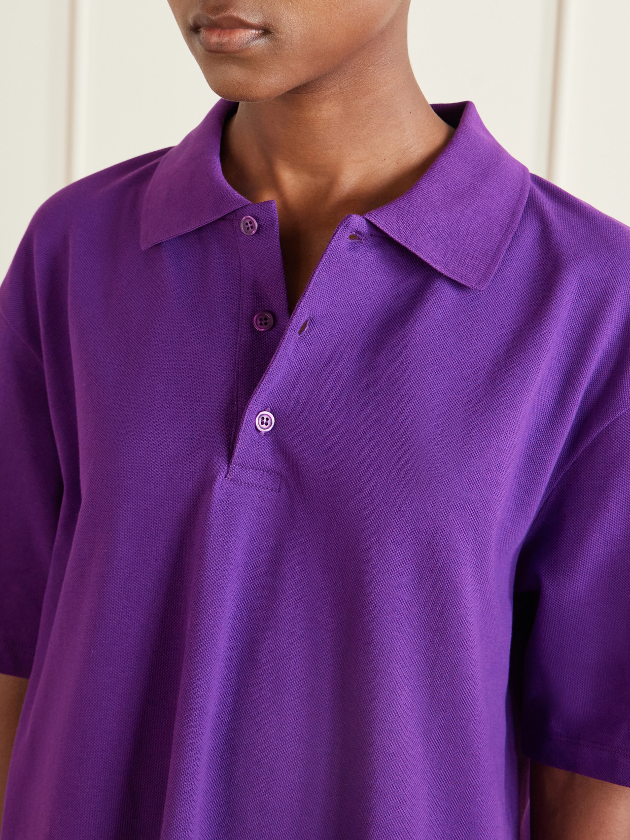 Julie Organic Cotton-Piqué Polo