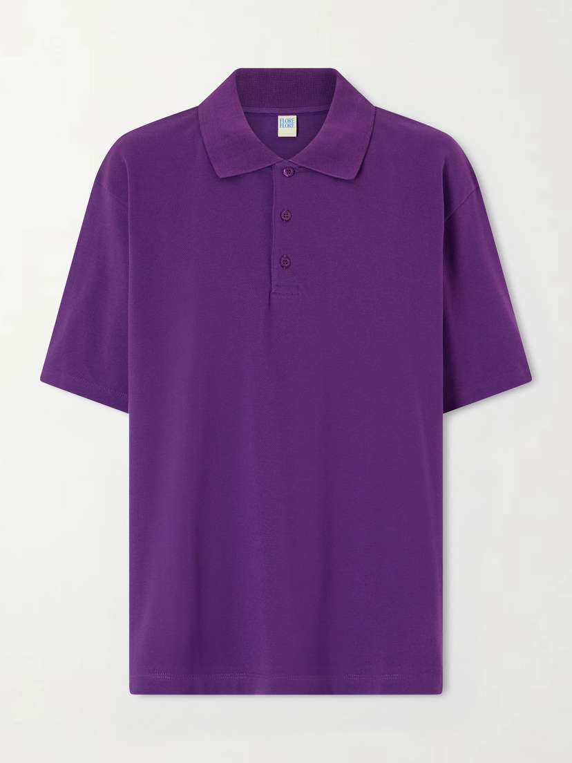 FLORE FLORE Julie Organic Cotton-piqué Polo Shirt